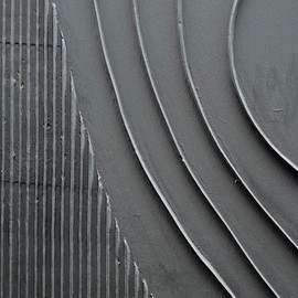 NANKAI Art Hand-Painted Thick Texture Black Minimalist Oil Painting Large Home Wall Decorative Art Oil Painting 45x30 inches