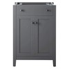Modway EEI-3875-GRY Nantucket 24" Bathroom Vanity Cabinet in Gray (Sink