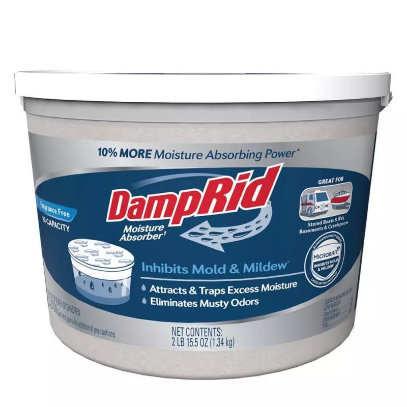 NEW DampRid 2 Lb. 15.5 Oz. Moisture Absorber Hi-Capacity Bucket