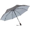 Knirps KNT220-S Folding Umbrella, T.220RS Checked, Gray, One-touch, Automatic Open/Close