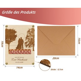 Giftota Money Gift Wedding First Million for Bride and Groom - Wedding Gift Money - For Wedding Alles Liebe