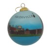 Blown Glass Christmas Ornament | Nashville, Tennessee Skyline | Hand