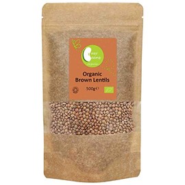 Organic Brown Lentils -Certified Organic- by Busy Beans Organic (500g)