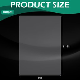 100 Pack Laminating Sheets 3 Mil Clear Thermal Laminator Pouches 8.5 x 11 inches Transparent Laminated Paper Letter Sized Sheets for Plastic Paper Laminated Sheets Office Supplies