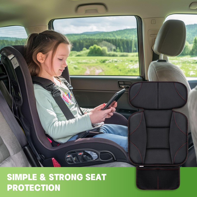 Siivton Kids Booster Seat Protector Mat, Thick, Anti-Slip, Waterproof, with