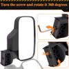 UTV Side Rear View Mirror With 1.75" to 2" Roll