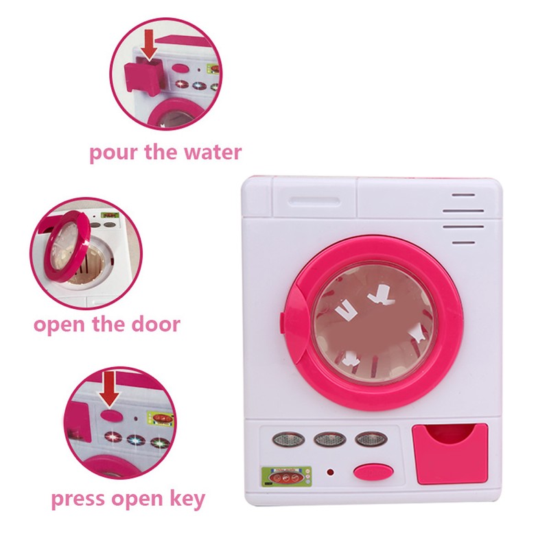 Simulation Electric Iron Washing Machine Household Appliance Educational Toys Play