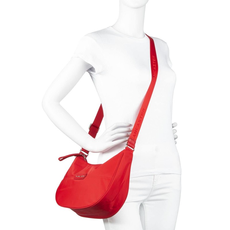 LANCASTER Basic Premium Hobo Bag, camel