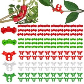 120 Stück Pflanzenbieger, 90 Grad Winkel Pflanzenstützklammern , Pflanzenwachstum Bieger, Pflanzen Bieger Clips, Pflanzentrainer für Niedrige Belastung, Gardening Plant Support, 3 Farben, 2 Größen