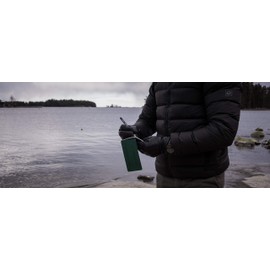 MODESTONE Outdoor Notebook A5 21 x 14.8 cm Green Cover Spiral Binding Side 50 Sheets Squared 7 x 7 mm without Edge Waterproof Tear-Resistant Fireproof