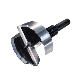 Fisch Black Shark 1-1/2” Forstner Drill Bit, Premium Forged Steel Bit for Woodworking, Precision Wave Design, No-Slip Shank – FSA-365839 – Made in Austria