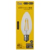 東京メタル工業 東京メタル LED電球 シャンデリア電球タイプ 40W形相当 電球色 口金E17 LDC4LC40WE17-T2-10SET