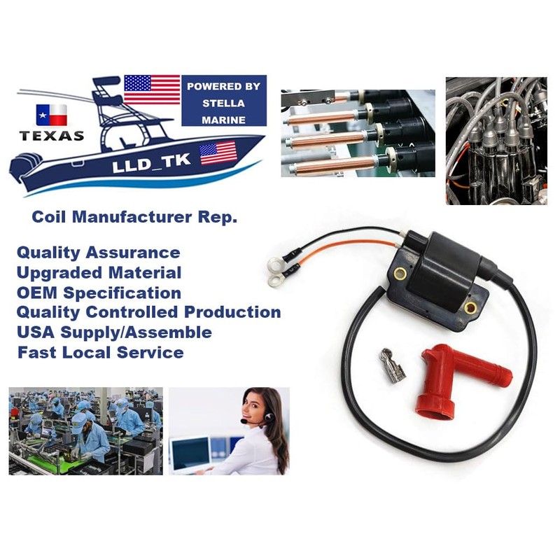 Ignition Coil for Yamaha 115HP 130HP 150HP 175HP 200HP V6