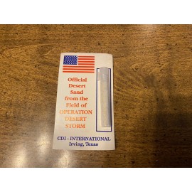 Desert Storm Sand Vial 1991 Original Gulf War Rare Persian Shield US Coalition