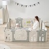 Fortella Cloud Castle Foldable Playpen 4-Panel Extension, 2021 Winter New