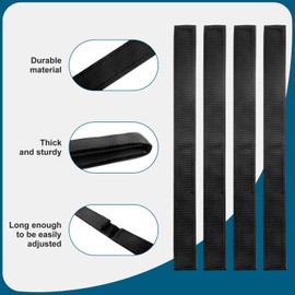 4 Pack Hoverboard Seat Attachment Straps, Adjustable Hoverboard go Kart Straps, Hoverboard Replacement Straps Accessories, Suitable for Self Balance Drift Cart Electric Scooter