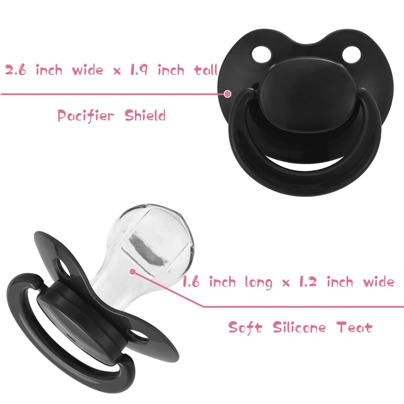 Somniumnight Adult Sized Pacifier Bigshield : Replacement Silicone Paci Big