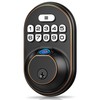Veise Fingerprint Door Lock, Keyless Entry Keypad Deadbolt, Anti Peeping