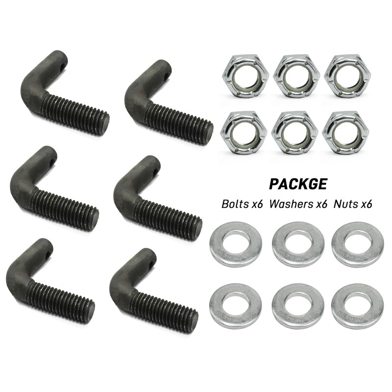 GOLKNHA 6PCS RZR Tree Kickers Mounting Hardware,L Bolts Kit Compatible