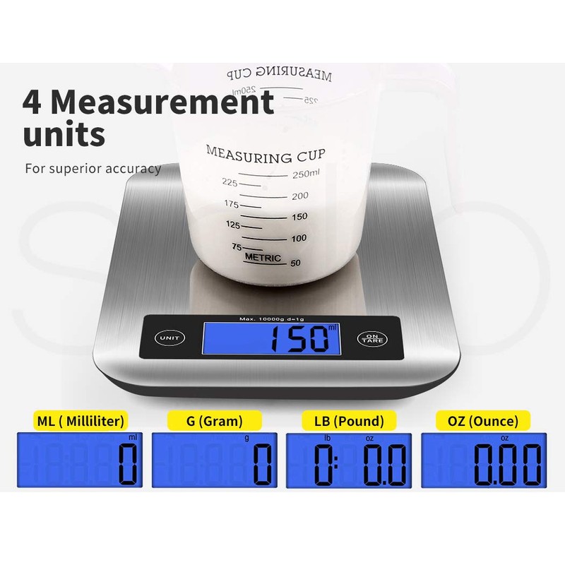 10kg/1g Kitchen Digital Scale LCD Electronic Balance Food Weight Postal