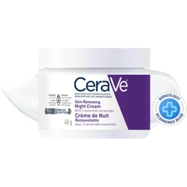 CeraVe Night Cream for Face, Skin Renewing Moisturizer for Men & Women With Hyaluronic Acid, Niacinamide, Bio Peptides & Ceramides. Fragrance Free, Non-comedogenic, Suitable for Sensitive Skin