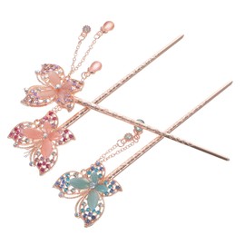 Baluue 3 Piezas Horquilla Accesorios Para El Cabello Antiguos Palillos Japoneses Accesorios Para Peinar El Cabello Palillos De Pelo Antiguos Tiara Modelado Novia Cabello Recogido