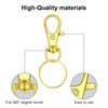 120PCS Premium Swivel Lanyard Snap Hook with Key Rings, Metal