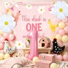 Chicken 1st Birthday Party Decoration The Chick Is One Birthday