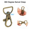 sourcing map 10Pcs Swivel Clasps, 0.63 Inch D Ring Lobster
