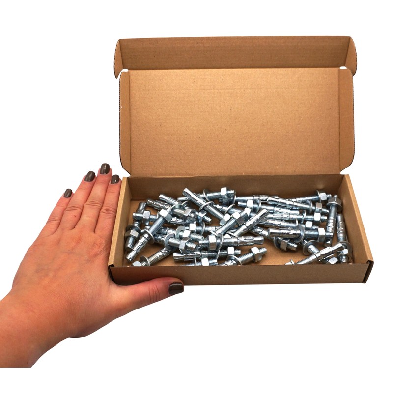 SKIR'CO Pack of 30 Wedge Anchors Galvanised M8 x 60