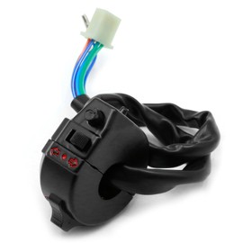CADUFUELLY Control Turn Signal Horn Light Low High Beam Left Switch(Black), for 7/8inch 22mm Handlebar Motorcycle Motorbike ATV Dirt Bike Scooter, Replacement for Suzuki, Replacement for Yamaha