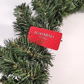 Blooming Holiday 18” Faux Pine Green Wreath Unlit DIY/Crafts Winter/Christmas