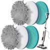 Zeltauto S6002UK Steam and Scrub Mop Pads Replacement for Shark,Scrubbing