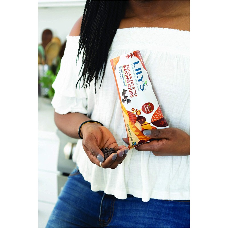 Semi-Sweet Chocolate Style Baking Chips by Lily's Sweets | Stevia