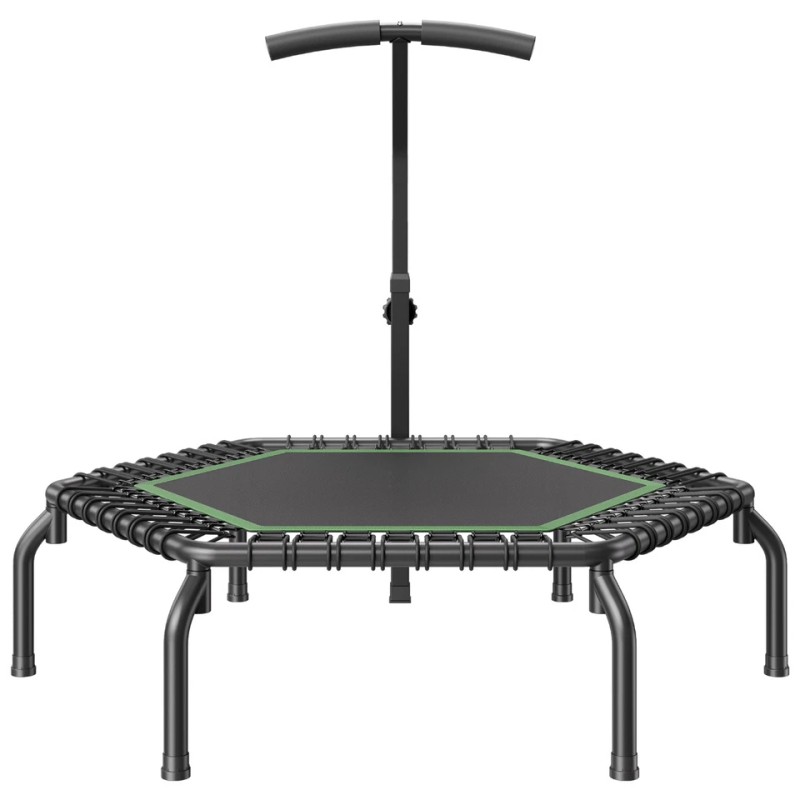 VEVOR 54.5" Mini Fitness Trampoline Adults Indoor Exercise Rebounder with