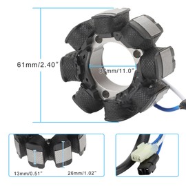 STATOOK Magneto Stator 8 Coil Compatible with CRF250 2004-2009 CRF250R 2012-2013 CRF250X 2015-2017 CRF450R 2005-2008 Dirt Pit Bike