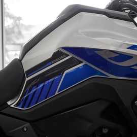 Resin Bike Motorcycle 3D Stickers Compatible with Voge Valico 900DSX 2024 Aviator Blue. Bike Tank Side Protector from Impact and Scratches. Sticker 3D Resin Gadget Moto