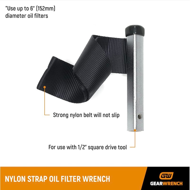 GEARWRENCH 1/2" Drive Nylon Strap Oil Filter Wrench - 3149