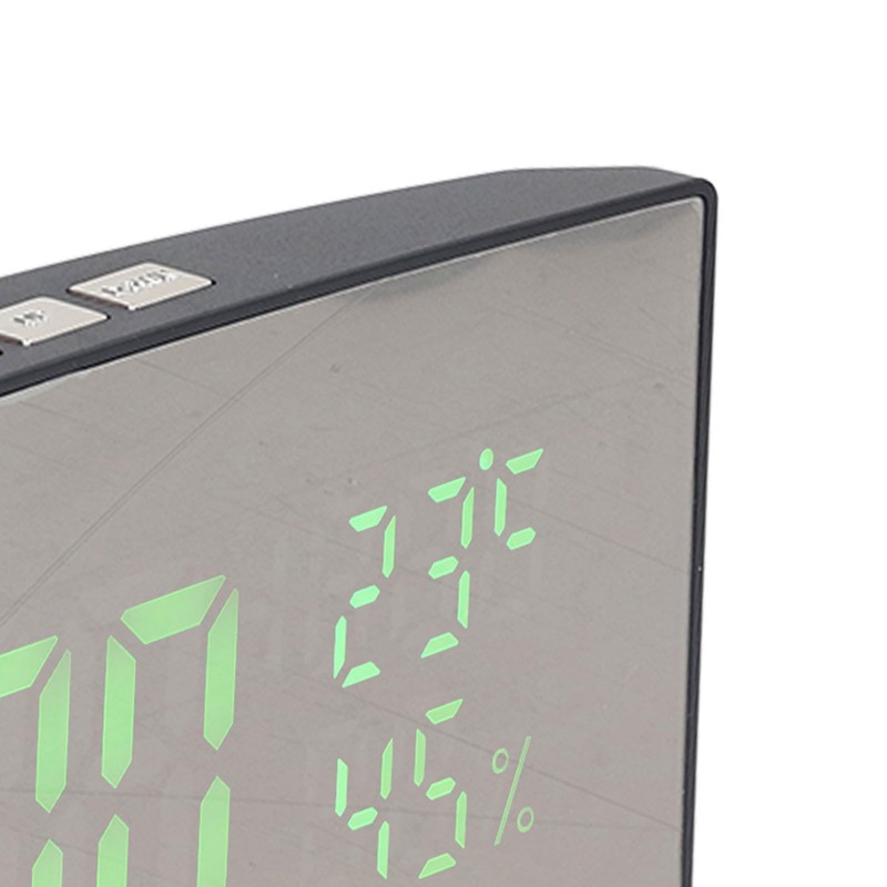 LED Digital Clock 3 Level Brightness Snooze USB Battery Powered