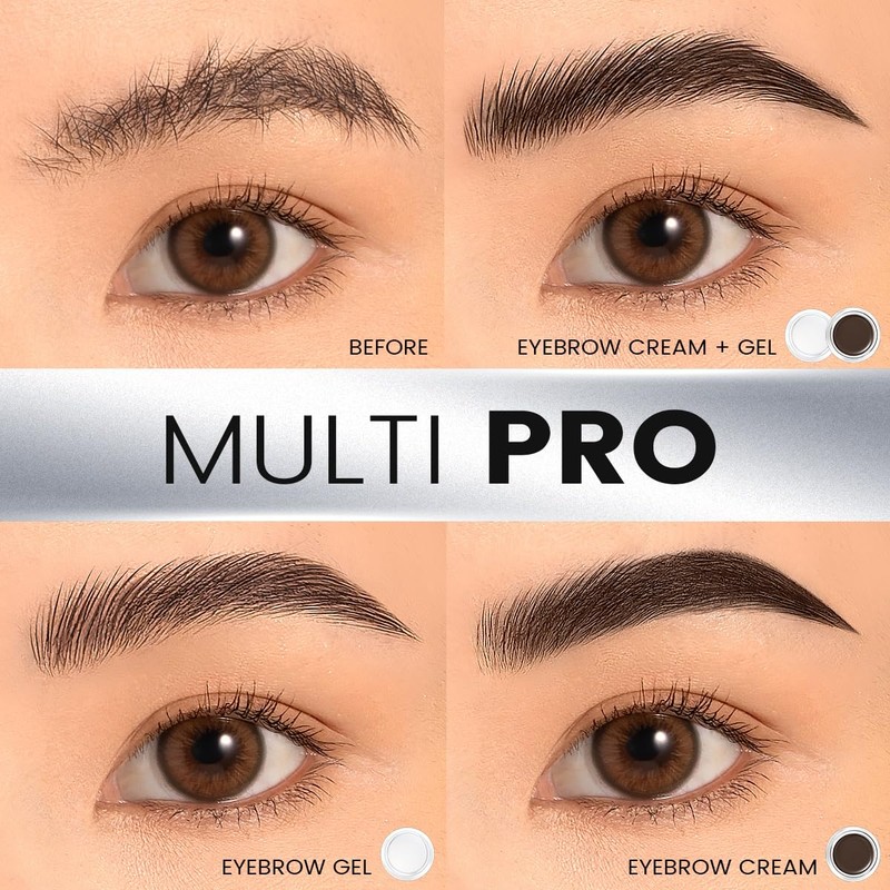 Eyebrow Pomade, Waterproof 16HR, Vegan (BR01 Coffee Brown)
