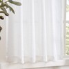 jinchan Linen Pinch Pleated Kitchen Curtains 36 Inch 2 Panels,