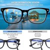 SIGVAN 5 Pack Blue Light Blocking Reading Glasses Fashion Square