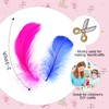 Lamar Feather 300pcs Blue Feathers 2-3 Inches Bulk Feathers for