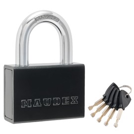 Maudex® PDK73 Heavy Duty Padlock with 5 Keys - 13mm Cut-Resistant Shackle, Steel Body Protection | High Security Lock for Sheds, Storage Units, Trucks