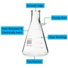 Glass Filtering Flask with Upper Tubulation, 2000ml