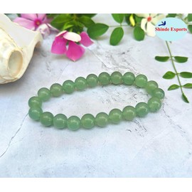 SHINDE EXPORTS reiki crystal semi precious stones jewelry for men women spiritual chakra stone beads bracelets, Medium, Gemstone, no gemstone