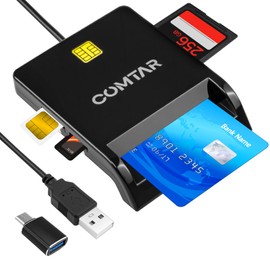COMTAR 2025 New IC Card Reader, Supports My Number Cards, USB A & Type-C Contact Type, SD Card Reader, NFC Reader, USB Card Reader, Electronic National Tax Declaration, Tax Compatible, Fast Data