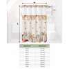 No Hook Thanksgiving Shower Curtain with Snap in Liner Set,Autumn