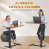 Adjustable Overbed Table with Wheels, Rolling Laptop Table, Pneumatic Adjustable
