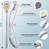 Brush Long Handle for Shower, 20.5” Bath Brush for Shower,